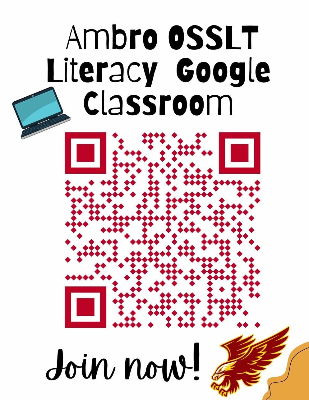 Literacy Poster QR Code.