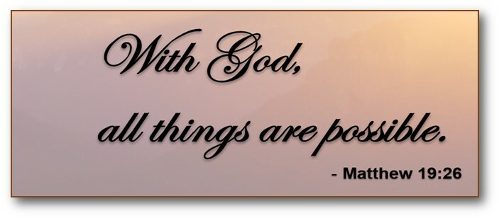 With God, all things are possible graphic