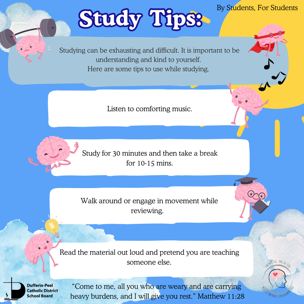 Study Tips Poster