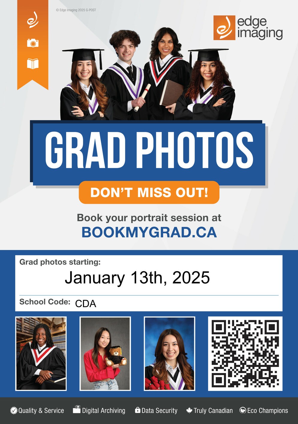 Grad Photo Booking Code - 2025