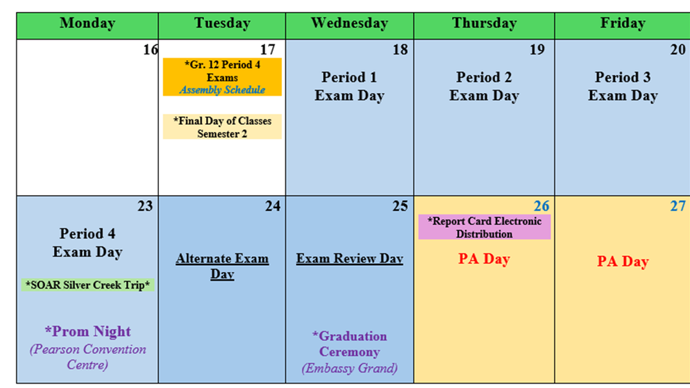 June Calendar Page 2