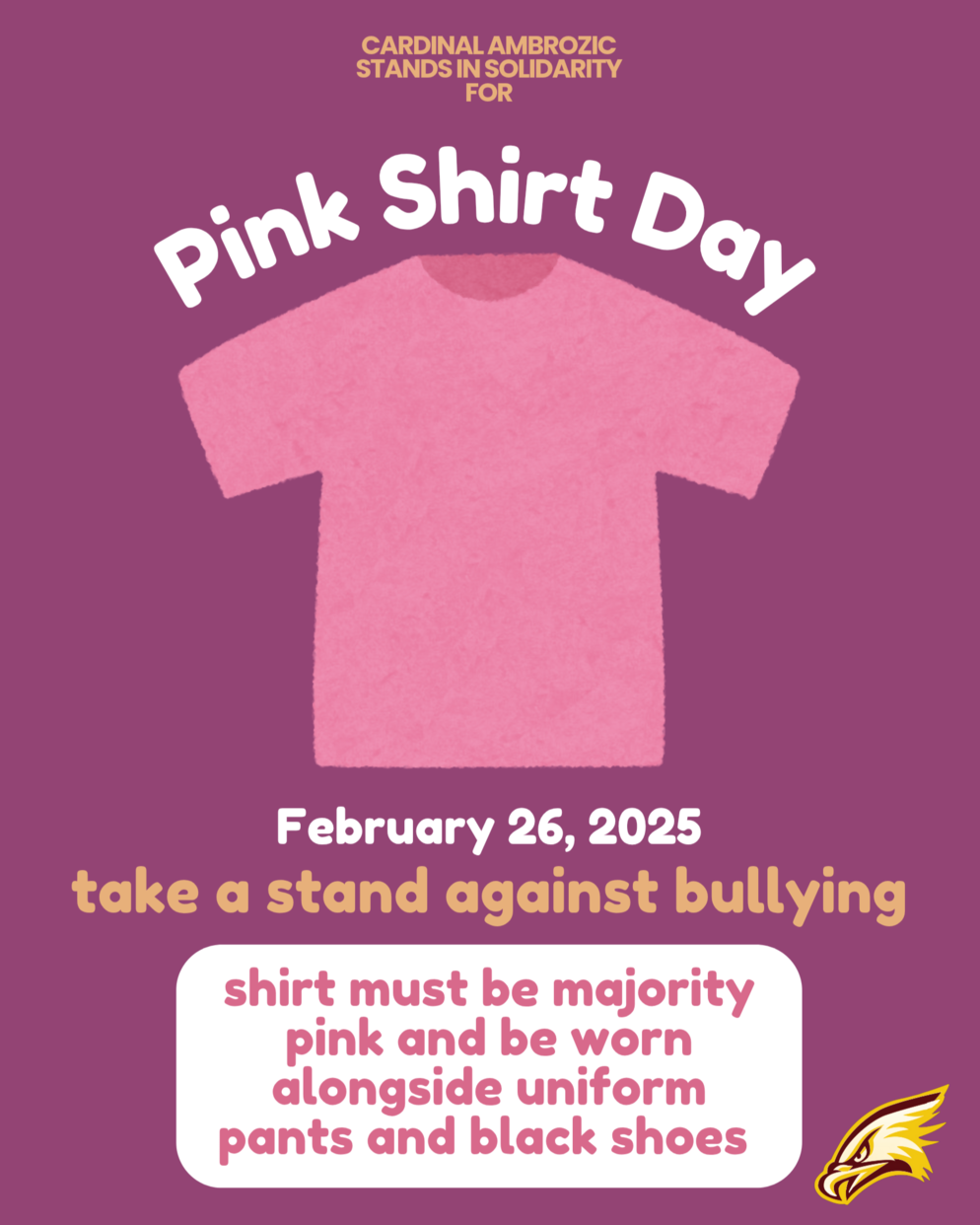 Pink Shirt Day poster